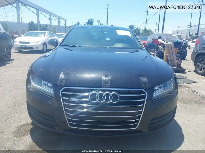 2014 Audi A7 3.0T Premium Plus VIN: WAUWGAFC4EN127340 Lot: 45348194