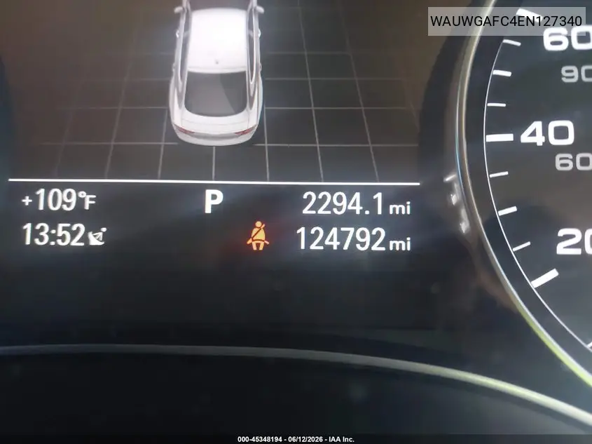 2014 Audi A7 3.0T Premium Plus VIN: WAUWGAFC4EN127340 Lot: 45348194