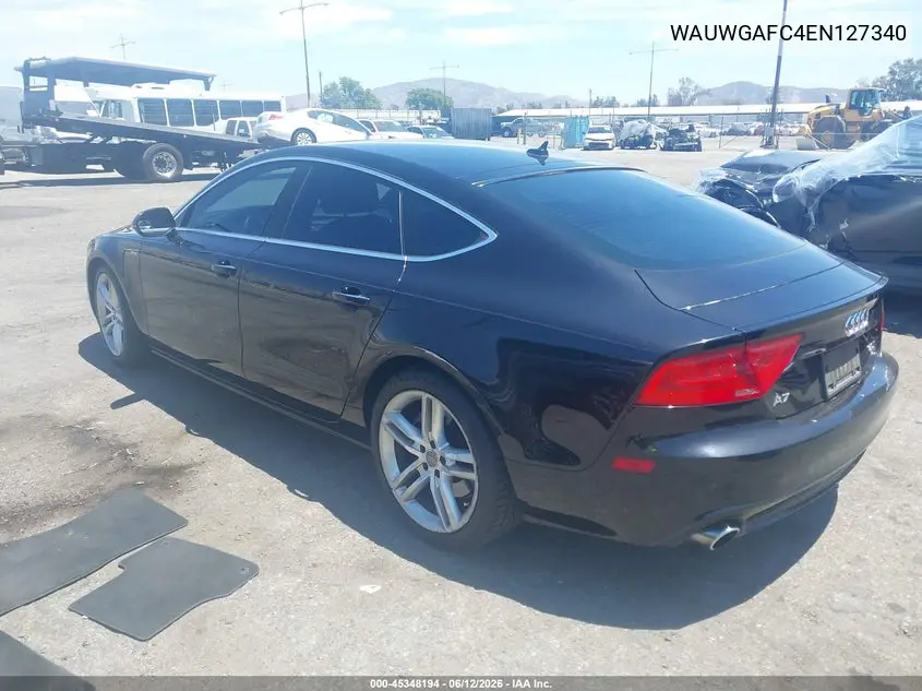 2014 Audi A7 3.0T Premium Plus VIN: WAUWGAFC4EN127340 Lot: 45348194