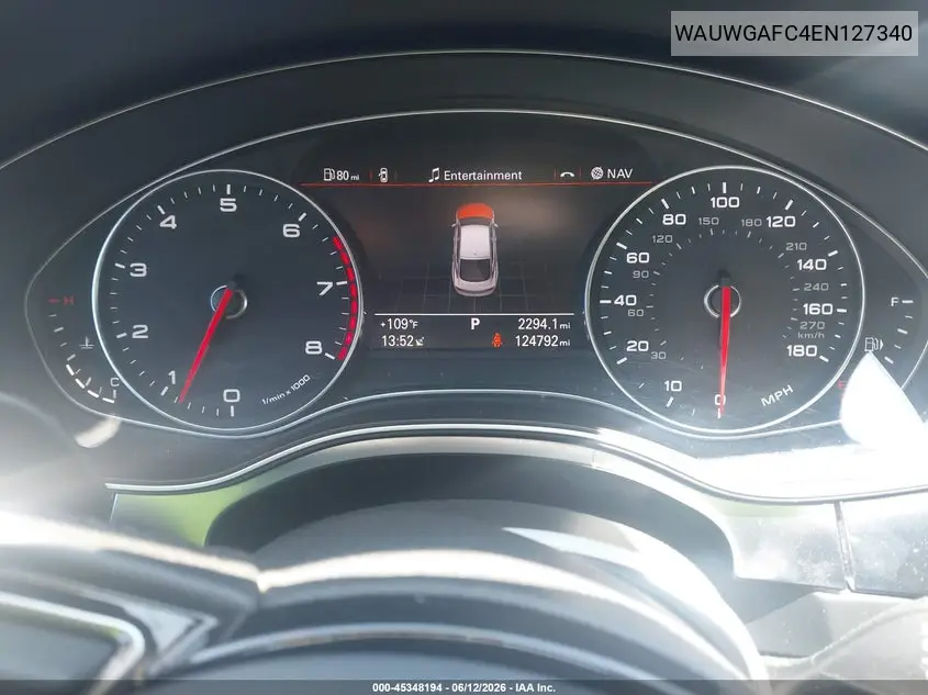 2014 Audi A7 3.0T Premium Plus VIN: WAUWGAFC4EN127340 Lot: 45348194
