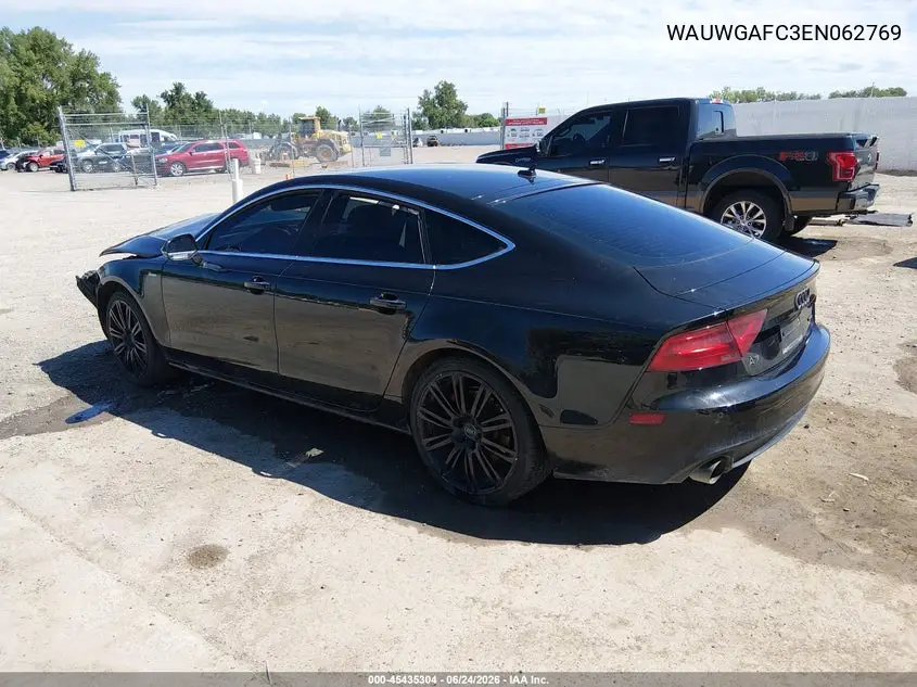 2014 Audi A7 3.0T Premium Plus VIN: WAUWGAFC3EN062769 Lot: 45435304