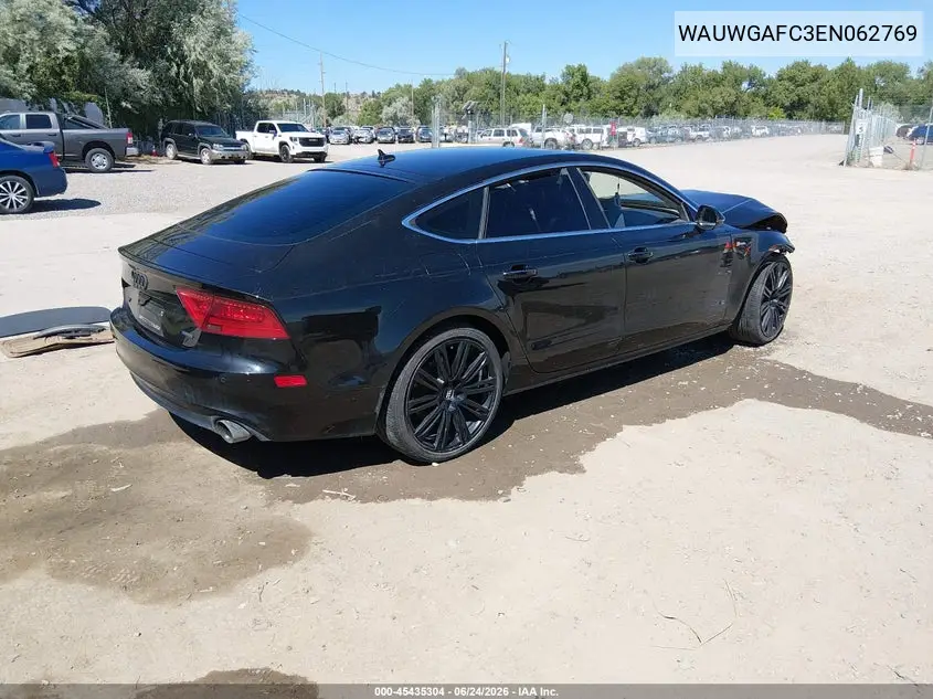 2014 Audi A7 3.0T Premium Plus VIN: WAUWGAFC3EN062769 Lot: 45435304