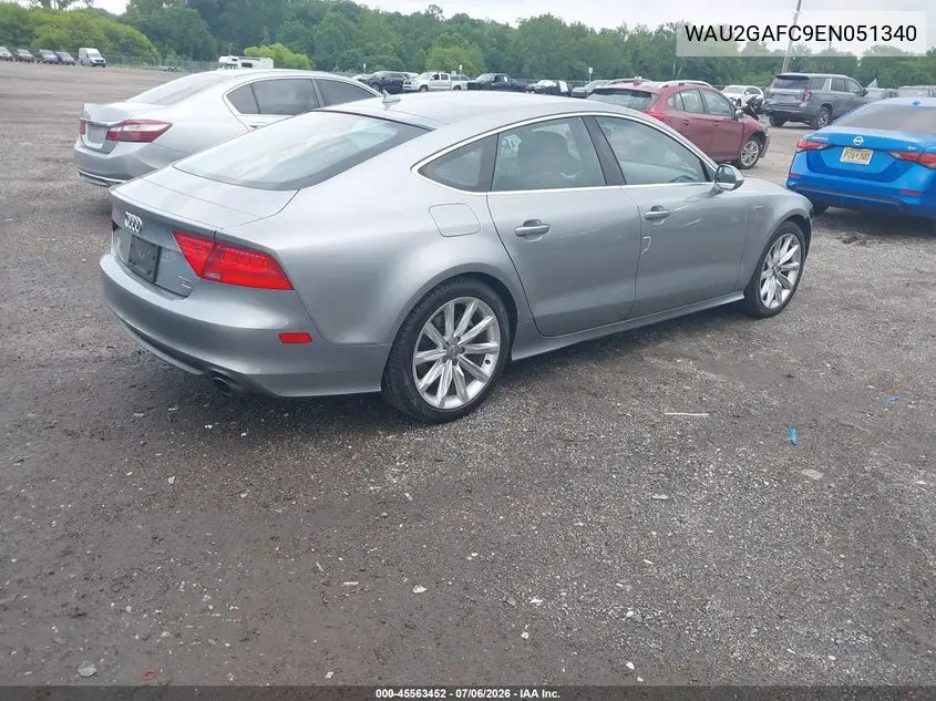 2014 Audi A7 3.0T Premium Plus VIN: WAU2GAFC9EN051340 Lot: 45563452