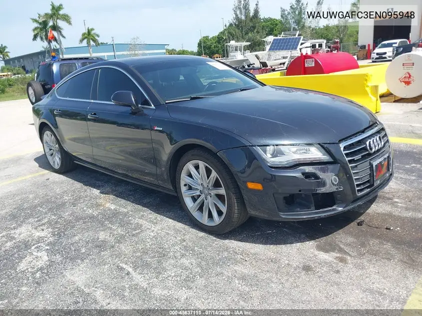 2014 Audi A7 3.0T Premium Plus VIN: WAUWGAFC3EN095948 Lot: 45637113