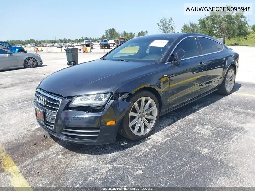2014 Audi A7 3.0T Premium Plus VIN: WAUWGAFC3EN095948 Lot: 45637113