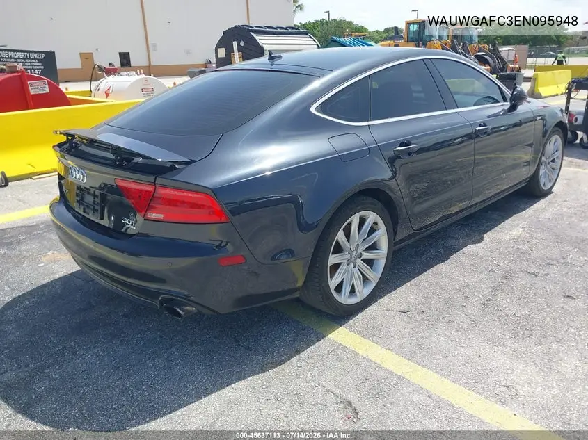 2014 Audi A7 3.0T Premium Plus VIN: WAUWGAFC3EN095948 Lot: 45637113