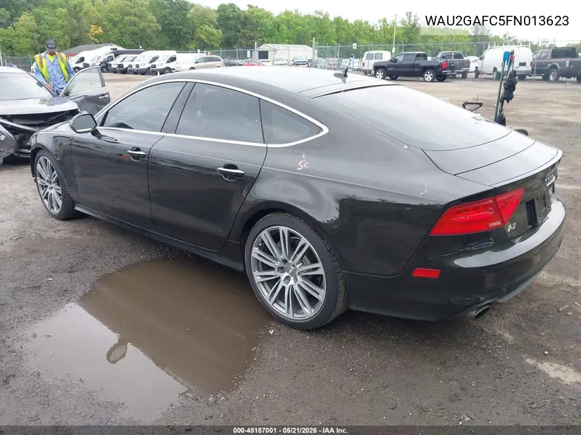 2015 Audi A7 3.0T Premium Plus VIN: WAU2GAFC5FN013623 Lot: 45187001