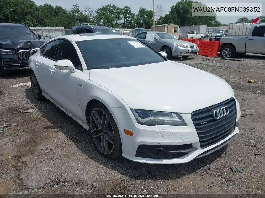 2015 Audi A7 3.0 Tdi Premium Plus VIN: WAU2MAFC8FN039352 Lot: 45370214