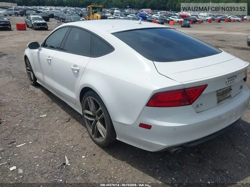 2015 Audi A7 3.0 Tdi Premium Plus VIN: WAU2MAFC8FN039352 Lot: 45370214