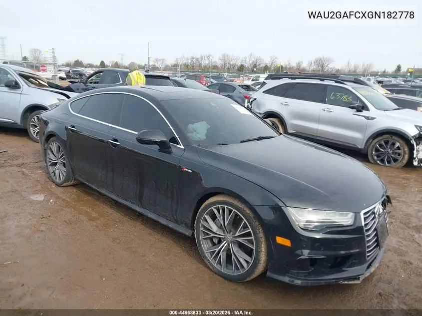 2016 Audi A7 3.0T Premium Plus VIN: WAU2GAFCXGN182778 Lot: 44668833