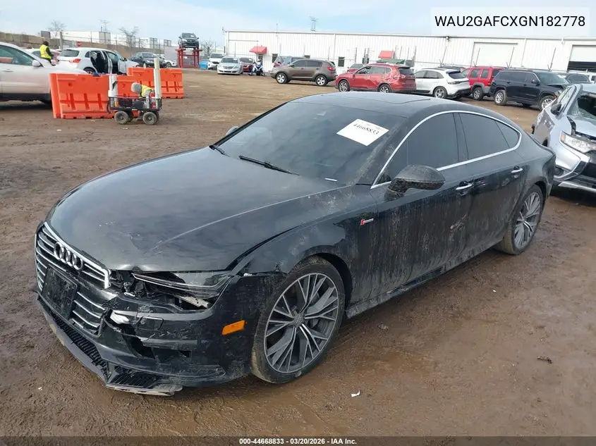 2016 Audi A7 3.0T Premium Plus VIN: WAU2GAFCXGN182778 Lot: 44668833