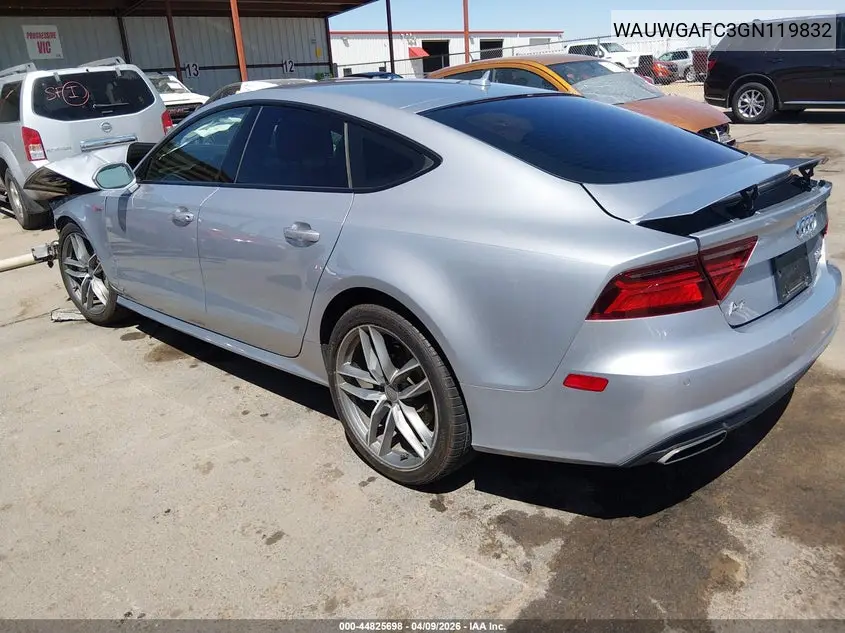 2016 Audi A7 3.0T Premium Plus VIN: WAUWGAFC3GN119832 Lot: 44825698