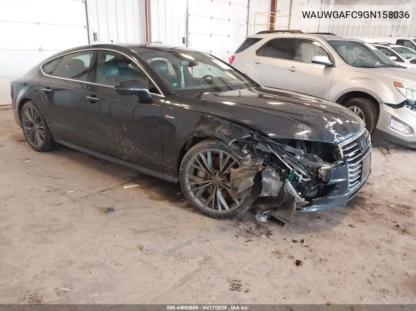 2016 Audi A7 3.0T Premium Plus VIN: WAUWGAFC9GN158036 Lot: 44892669