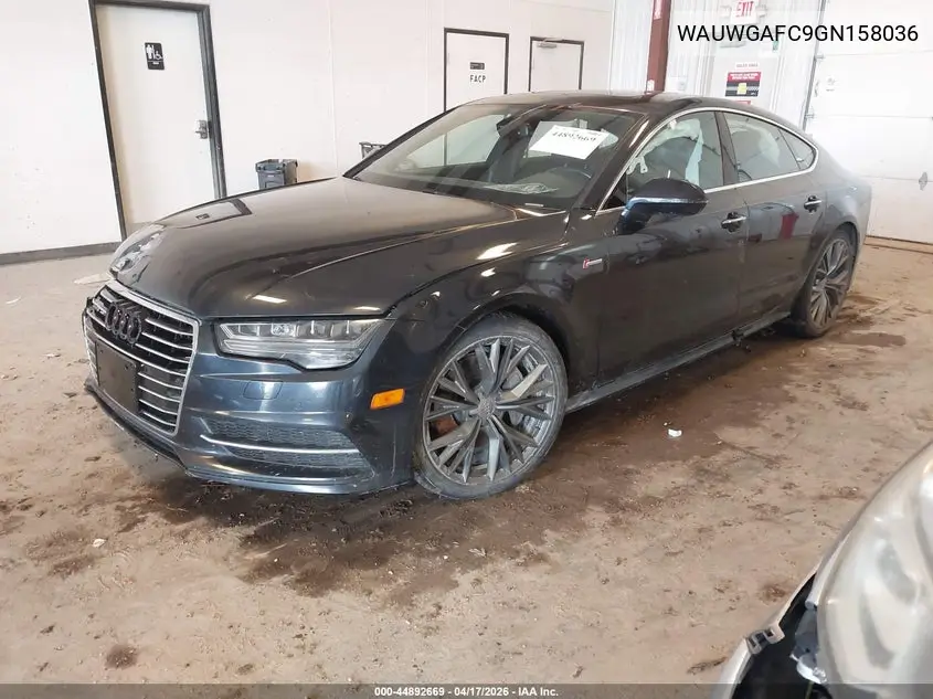 2016 Audi A7 3.0T Premium Plus VIN: WAUWGAFC9GN158036 Lot: 44892669