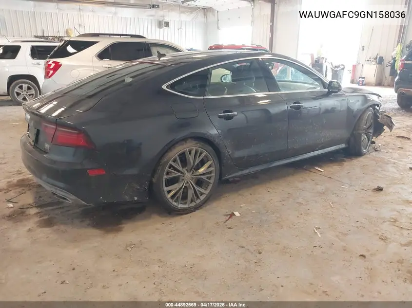 2016 Audi A7 3.0T Premium Plus VIN: WAUWGAFC9GN158036 Lot: 44892669