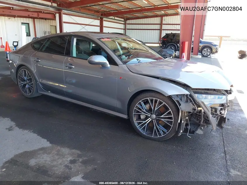 2016 Audi A7 3.0 Prestige VIN: WAU2GAFC7GN002804 Lot: 45365408
