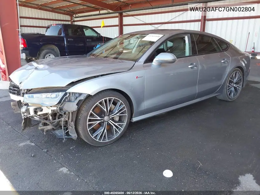 2016 Audi A7 3.0 Prestige VIN: WAU2GAFC7GN002804 Lot: 45365408