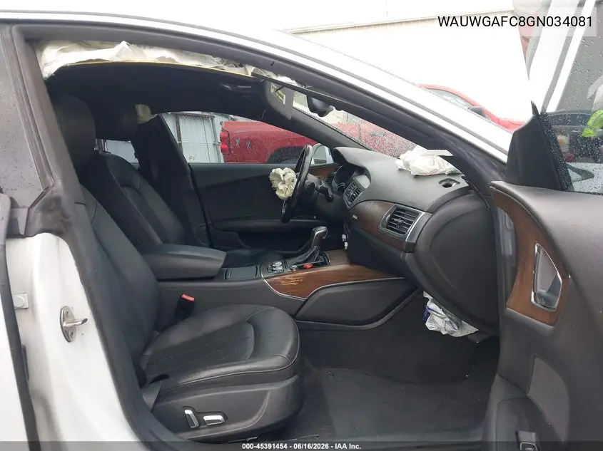 2016 Audi A7 3.0T Premium Plus VIN: WAUWGAFC8GN034081 Lot: 45391454
