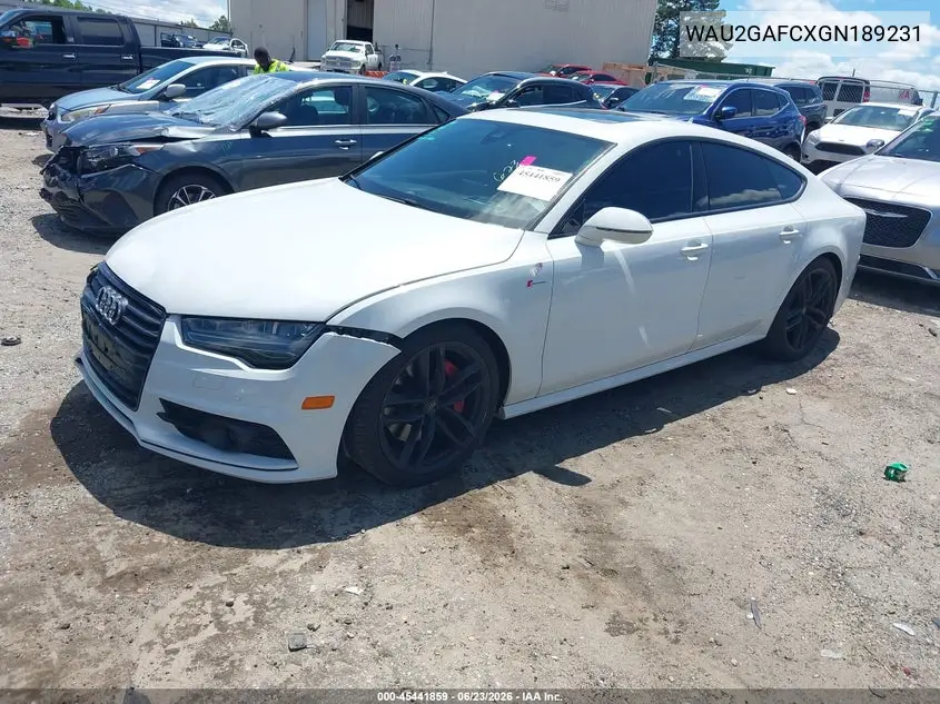 2016 Audi A7 3.0T Premium Plus VIN: WAU2GAFCXGN189231 Lot: 45441859