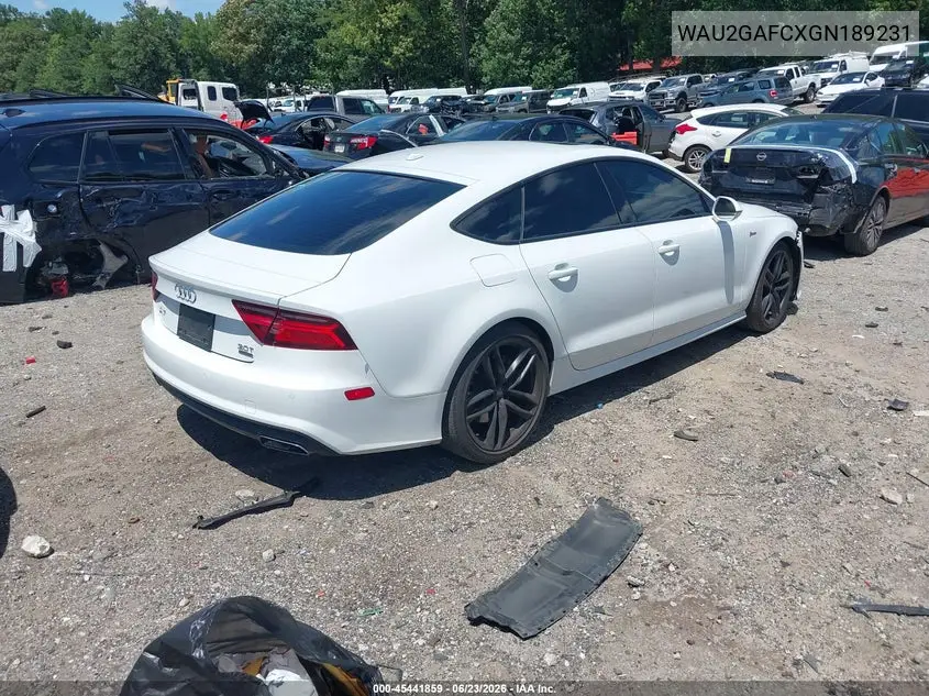 2016 Audi A7 3.0T Premium Plus VIN: WAU2GAFCXGN189231 Lot: 45441859
