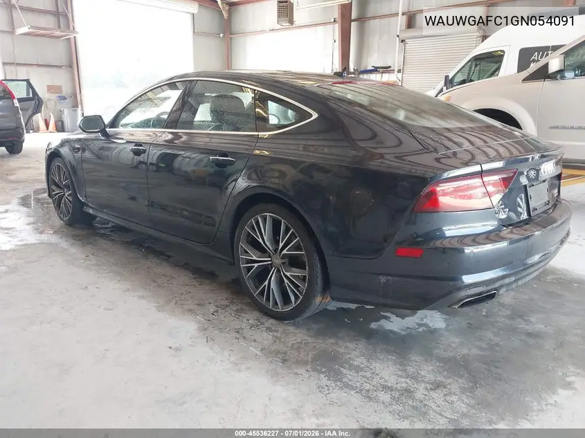 2016 Audi A7 3.0 Premium Plus VIN: WAUWGAFC1GN054091 Lot: 45536227