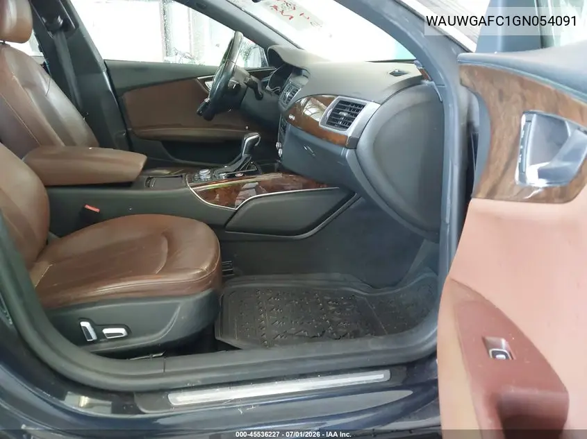 2016 Audi A7 3.0 Premium Plus VIN: WAUWGAFC1GN054091 Lot: 45536227