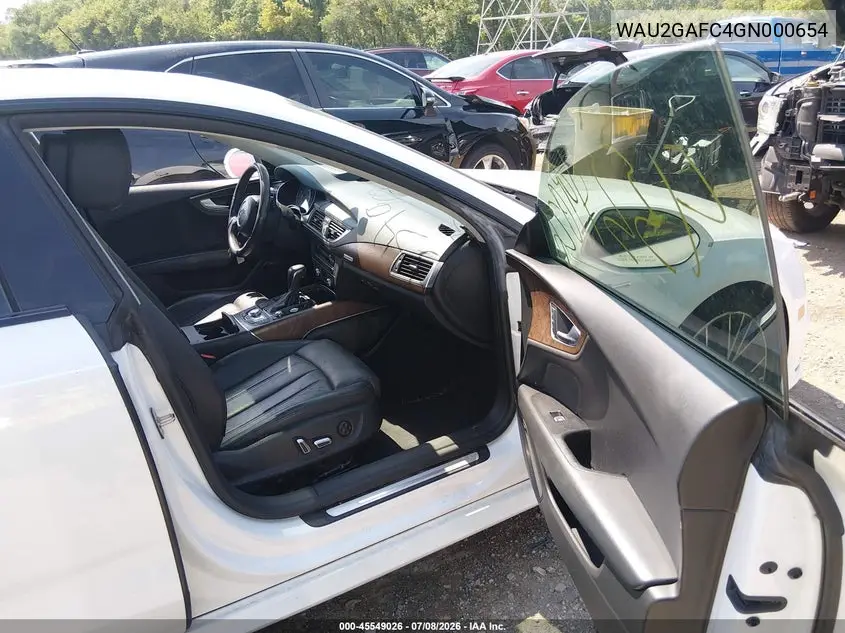 2016 Audi A7 3.0 Prestige VIN: WAU2GAFC4GN000654 Lot: 45549026