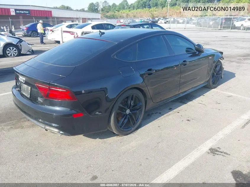 2016 Audi A7 3.0 Prestige VIN: WAU2GAFC6GN014989 Lot: 45563957