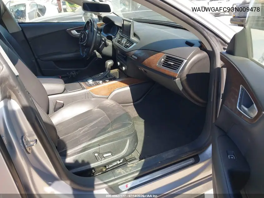 2016 Audi A7 3.0 Premium Plus VIN: WAUWGAFC9GN009478 Lot: 45627777