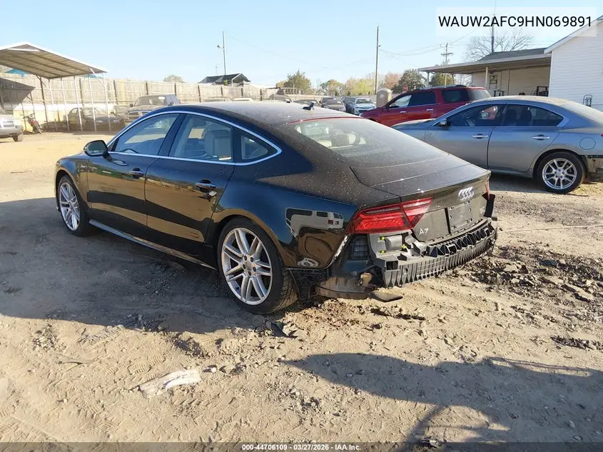 2017 Audi A7 3.0T Premium Plus VIN: WAUW2AFC9HN069891 Lot: 44706109