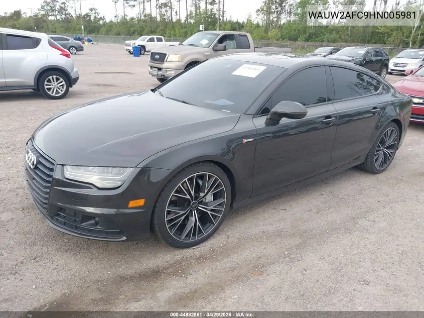 2017 Audi A7 3.0T Premium Plus VIN: WAUW2AFC9HN005981 Lot: 44982861