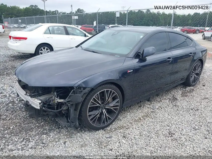 2017 Audi A7 3.0T Premium Plus VIN: WAUW2AFC5HN009428 Lot: 45105852