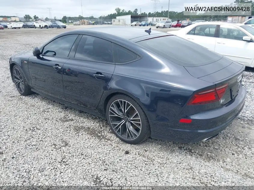 2017 Audi A7 3.0T Premium Plus VIN: WAUW2AFC5HN009428 Lot: 45105852
