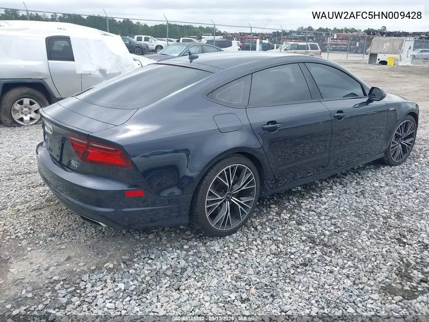 2017 Audi A7 3.0T Premium Plus VIN: WAUW2AFC5HN009428 Lot: 45105852