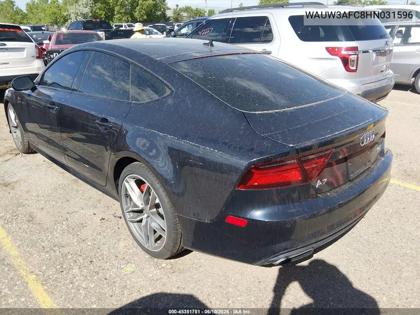 2017 Audi A7 Competition Prestige VIN: WAUW3AFC8HN031596 Lot: 45351751