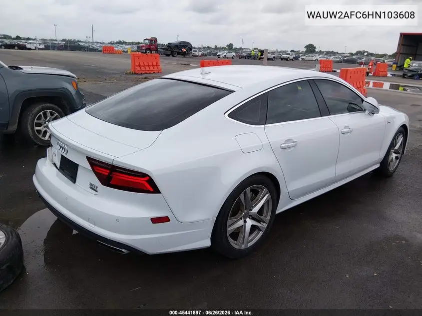 2017 Audi A7 Premium Plus VIN: WAUW2AFC6HN103608 Lot: 45441897