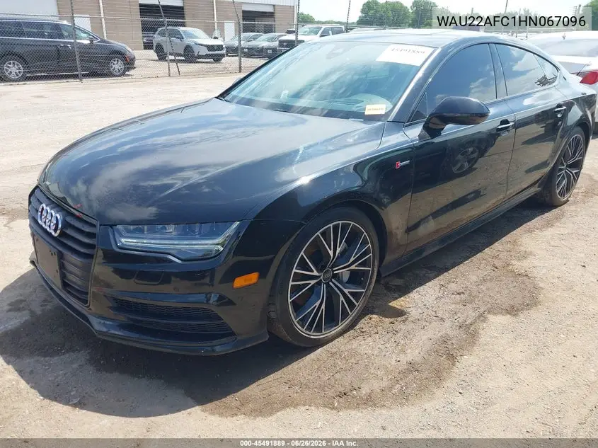 2017 Audi A7 3.0T Premium Plus VIN: WAU22AFC1HN067096 Lot: 45491889