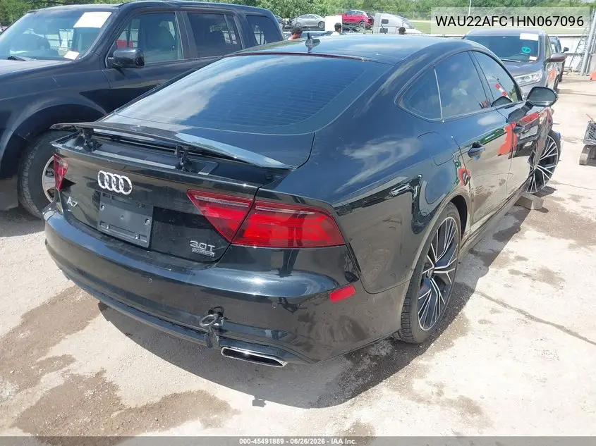 2017 Audi A7 3.0T Premium Plus VIN: WAU22AFC1HN067096 Lot: 45491889