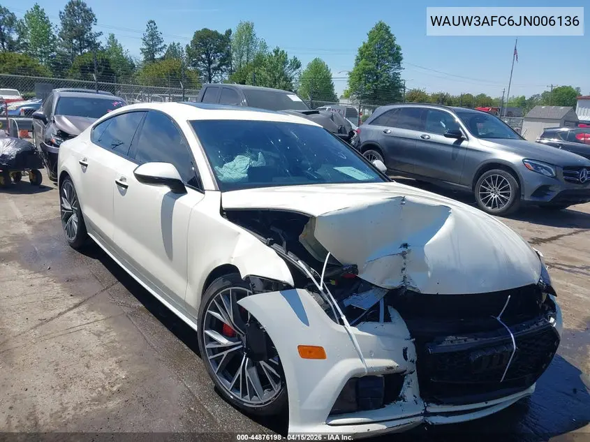 2018 Audi A7 3.0T Premium Plus VIN: WAUW3AFC6JN006136 Lot: 44876198