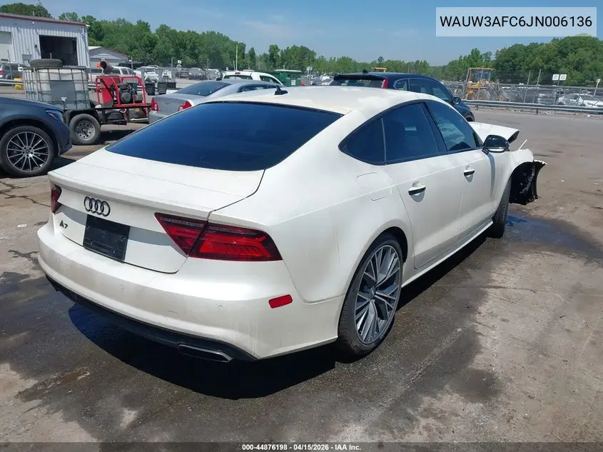 2018 Audi A7 3.0T Premium Plus VIN: WAUW3AFC6JN006136 Lot: 44876198