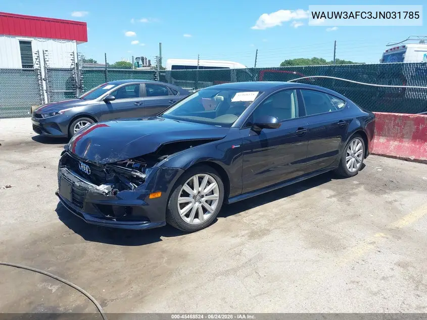 2018 Audi A7 3.0T Premium Plus VIN: WAUW3AFC3JN031785 Lot: 45468524