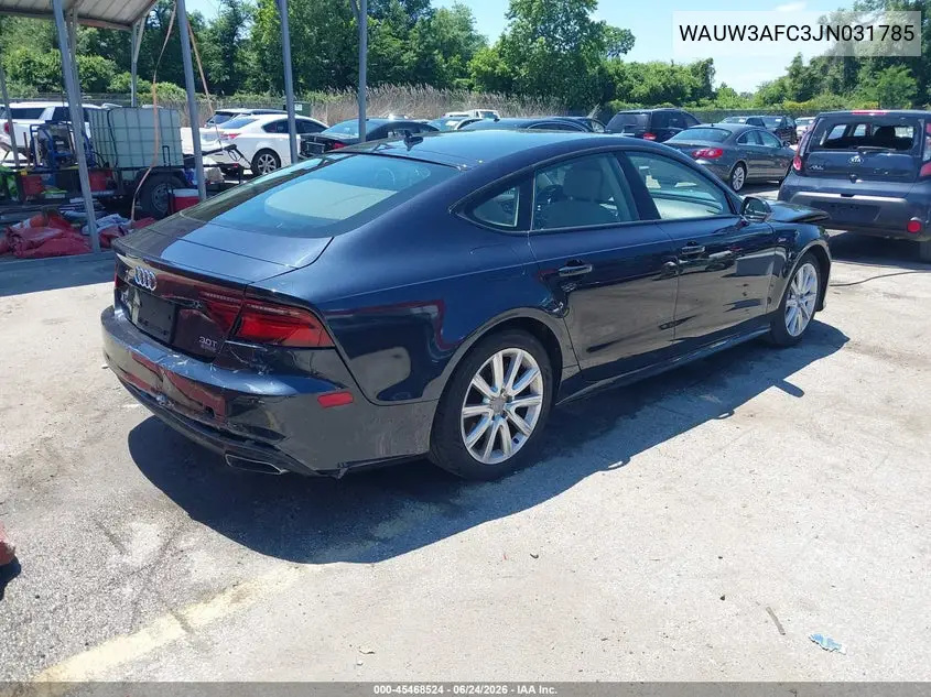 2018 Audi A7 3.0T Premium Plus VIN: WAUW3AFC3JN031785 Lot: 45468524