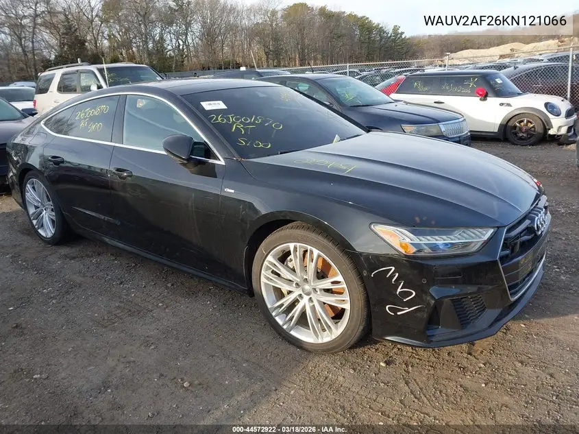 2019 Audi A7 55 Premium VIN: WAUV2AF26KN121066 Lot: 44572922
