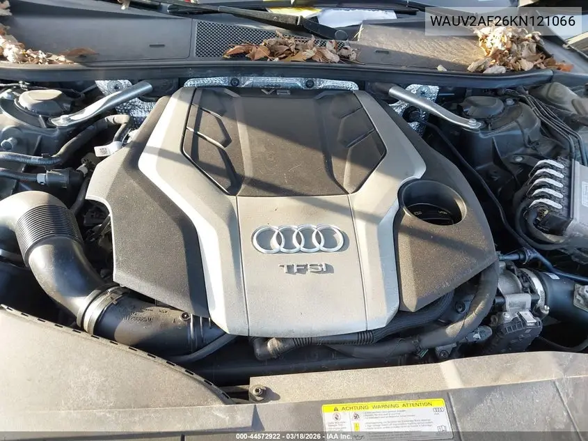 2019 Audi A7 55 Premium VIN: WAUV2AF26KN121066 Lot: 44572922