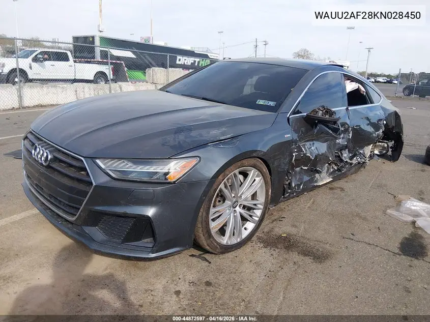 2019 Audi A7 55 Premium VIN: WAUU2AF28KN028450 Lot: 44872597