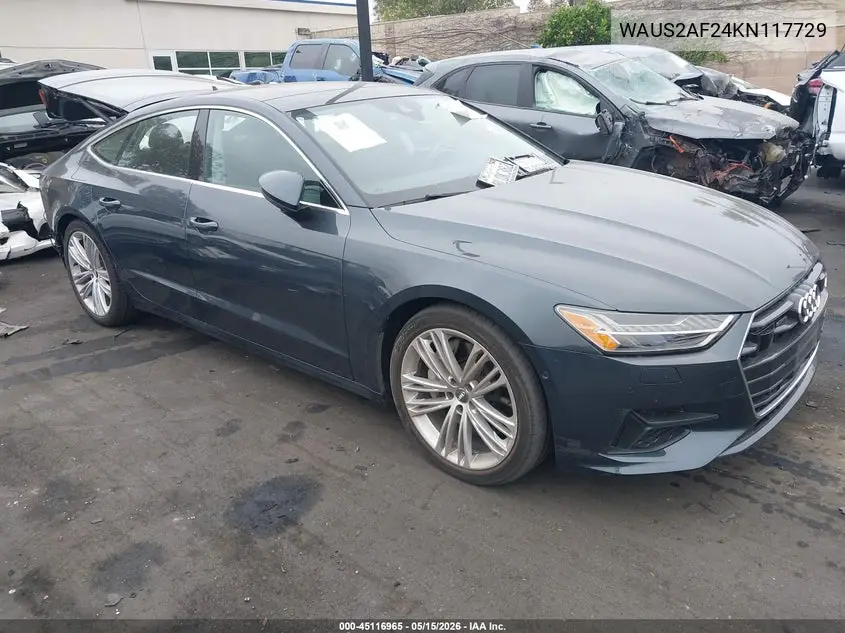 2019 Audi A7 55 Premium VIN: WAUS2AF24KN117729 Lot: 45116965