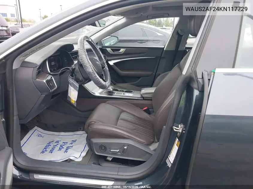 2019 Audi A7 55 Premium VIN: WAUS2AF24KN117729 Lot: 45116965