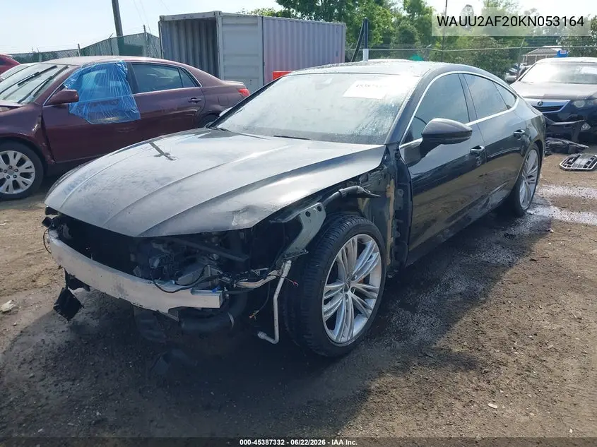 2019 Audi A7 55 Premium VIN: WAUU2AF20KN053164 Lot: 45387332