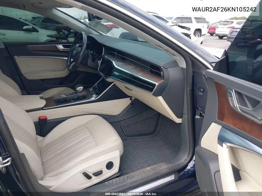 2019 Audi A7 55 Premium VIN: WAUR2AF26KN105242 Lot: 45423881