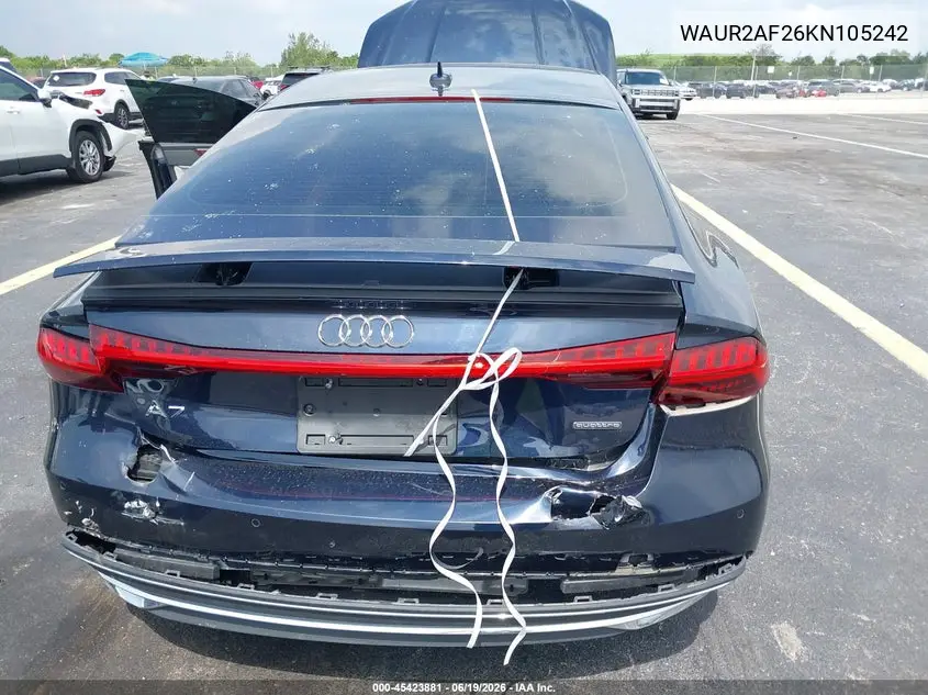 2019 Audi A7 55 Premium VIN: WAUR2AF26KN105242 Lot: 45423881